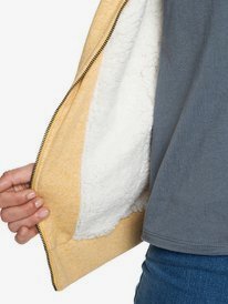 2 Trippin Sherpa - Kapuzenpulli mit Reißverschluss für Frauen Gelb ERJFT03821 Roxy