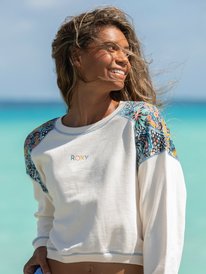 0 Marine Bloom Neck - Sweatshirt for Women  ERJFT04411 Roxy