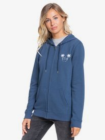 0 Day Breaks - Felpa con cappuccio e zip da Donna Blue ERJFT04476 Roxy