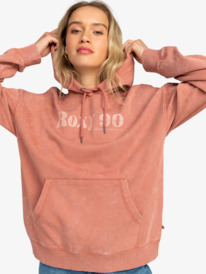 0 The Hood Roxy Rock - Felpa con cappuccio da Donna Pink ERJFT04781 Roxy