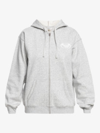 5 Surf Stoked - Hoodie met Rits voor Dames Gray ERJFT04789 Roxy