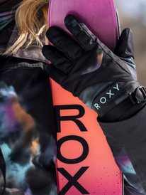 0 Roxy Jetty - Gants de ski/snowboard pour Femme Noir ERJHN03188 Roxy