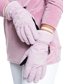 0 Fresh Fields - Snowboard/Ski Gloves for Women Pink ERJHN03191 Roxy