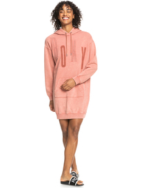 3 Sound Waves - Hooded Dress for Women Pink ERJKD03445 Roxy