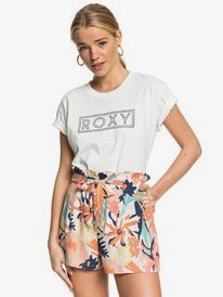 0 The South Side - Paperbag-Shorts mit hohem Bund für Frauen Weiss ERJNS03251 Roxy