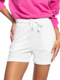 0 Sunday Morning 2022 - Short acanalado para Mujer Blanco ERJNS03363 Roxy