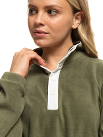 5 Evening Shadows - Half Zip Fleece for Women Beige ERJPF03107 Roxy