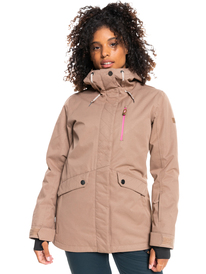 0 Womens Andie Snow Jacket Brown ERJTJ03326 Roxy