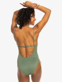 4 Shiny Wave - One-Piece Swimsuit for Women Green ERJX103626 Roxy