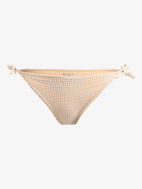 9 Womens Gingham Cheeky Bikini Bottoms Brown ERJX404830 Roxy