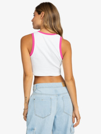 5 Surfs Life - Top Crop Sin Mangas  para Mujer Blanco ERJZT05665 Roxy