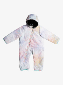 0 Rose - Geïsoleerde Snowsuit voor Baby’s White ERNTS03008 Roxy