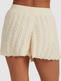 7 Womens Summer Nomad Knitted Shorts Beige URJNS03033 Roxy