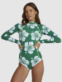 0 Digi High - Maillot une pièce manches longues pour Femme Vert URJWR03201 Roxy