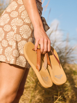 Roxy Porto badschoenen voor dames, wit, naturel, 40 EU : Roxy
