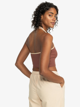 Roxy Cropped LS Waffle Top