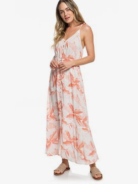 Hot Summer Lands - Button-Through Strappy Maxi Dress  ERJWD03337