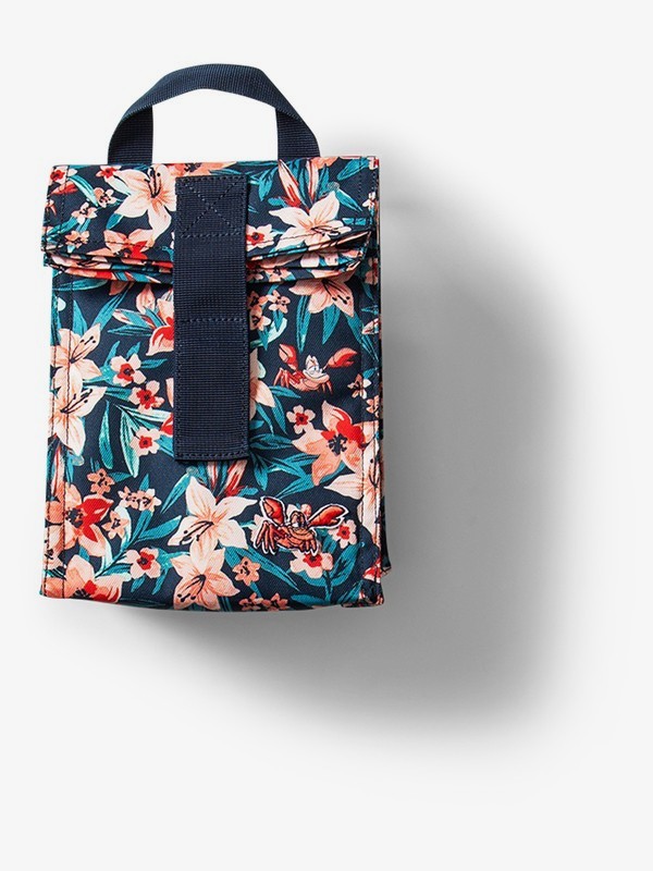 roxy, Ariel Lunch Hour Lunch Bag, DRESS BLUES SEBASTIAN FLORAL B (btk7) 0 Ariel Lunch Hour Lunch Bag Blue ARGAA03004 Roxy