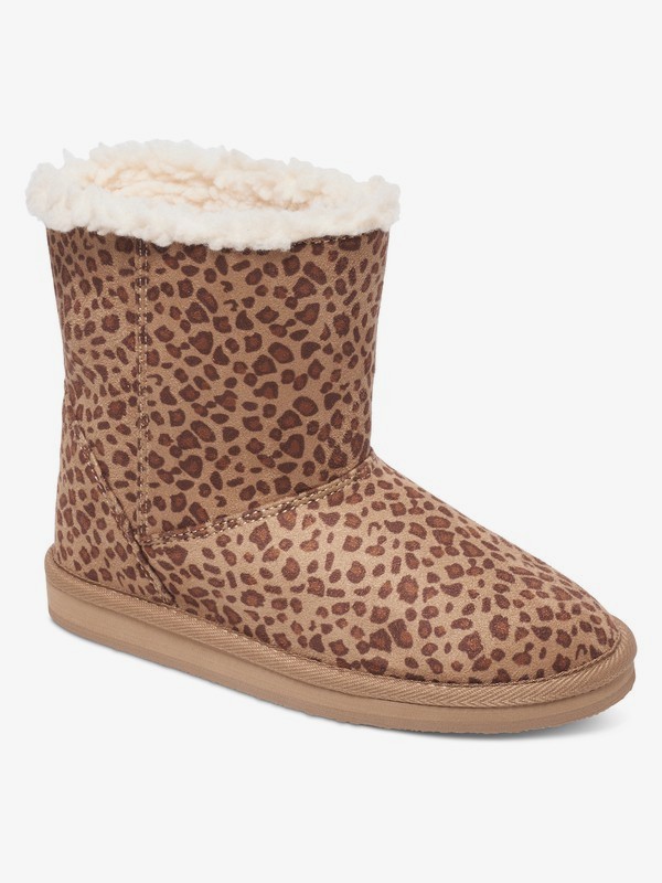 roxy, Molly - Bottes en faux daim pour Fille, CHEETAH PRINT (che) 0 Molly - Bottes en faux daim pour Fille ARGB700021 Roxy
