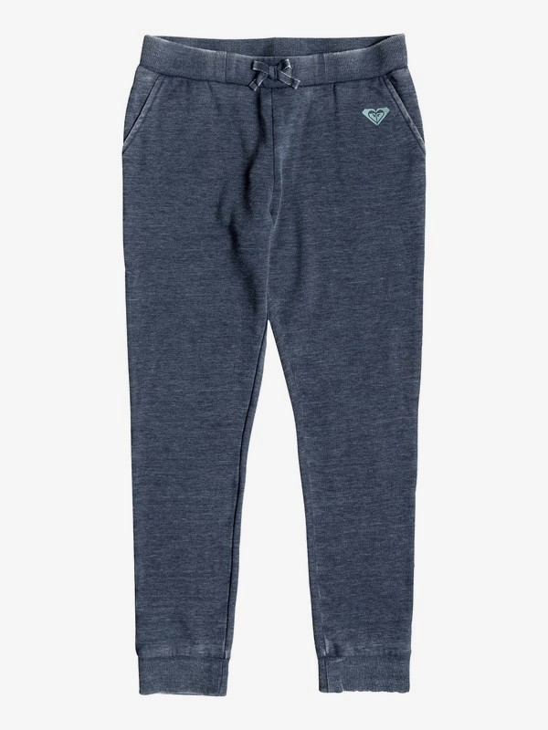 roxy, Girl's 7-14 Groovy Song Slim Fit Joggers, DRESS BLUES (btk0) 0 Girl's 7-14 Groovy Song Slim Fit Joggers Blue ARGFB03003 Roxy
