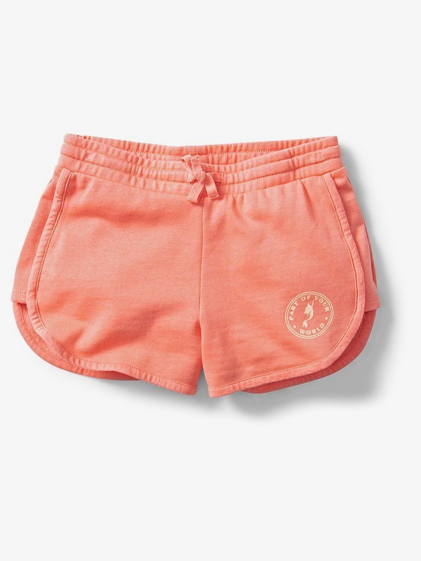 roxy, Ariel New Adventures Sweat Shorts, BURNT CORAL (mhp0) 0 Ariel New Adventures Sweat Shorts Pink ARGFB03005 Roxy