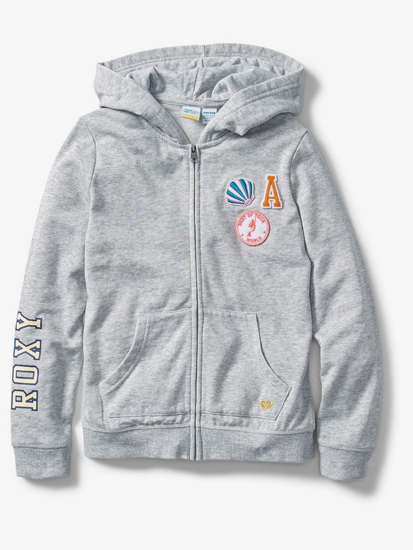 roxy, Ariel Plan Zip-Up Hoodie, HERITAGE HEATHER (sgrh) 0 Ariel Plan Zip-Up Hoodie Grey ARGFT03082 Roxy