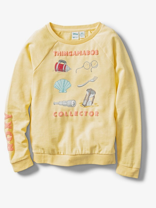 roxy, Ariel Thingamabob Collector Sweatshirt, SUNLIGHT (yek0) 0 Ariel Thingamabob Collector Sweatshirt Yellow ARGFT03083 Roxy