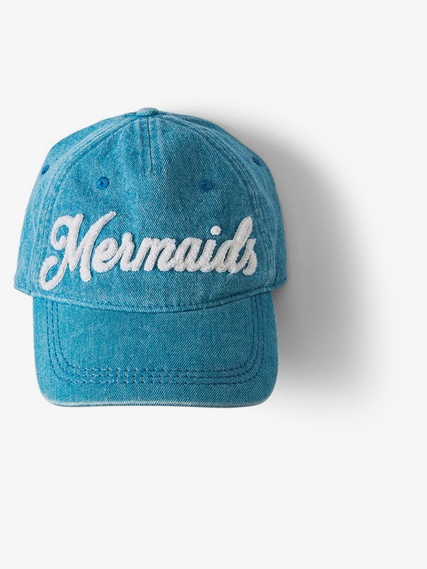 roxy, Dear Believer Baseball Hat, MED BLUE WASH (blc0) 0 Dear Believer Baseball Hat Blue ARGHA03017 Roxy