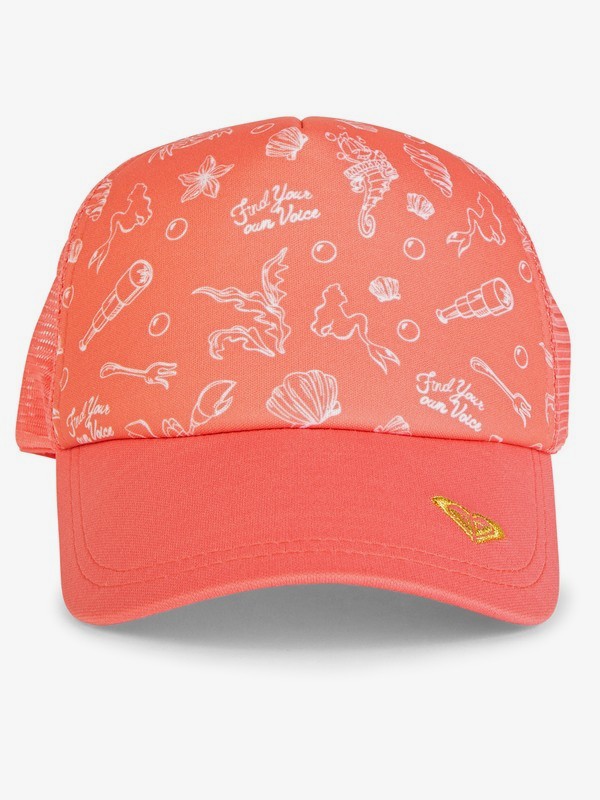 roxy, Ariel Reggae Town Trucker Cap, BURNT CORAL TREASURE TROVE (mhp6) 0 Ariel Reggae Town Trucker Cap Pink ARGHA03025 Roxy