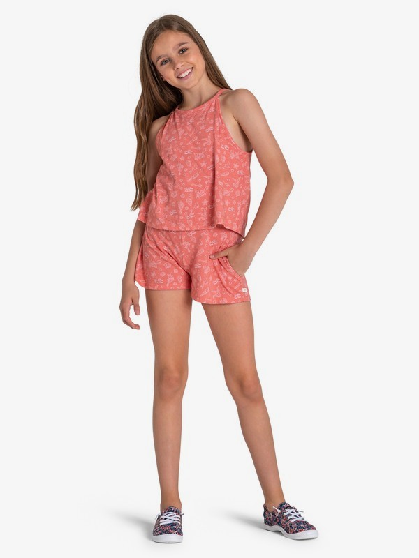 roxy, Ariel Misty Afternoon Sleeveless Playsuit, BURNT CORAL TREASURE TROVE (mhp6) 0 Ariel Misty Afternoon Sleeveless Playsuit Pink ARGKD03049 Roxy