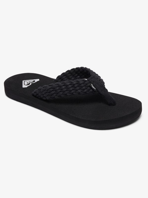 roxy, Girl's 7-14 Porto Sandals, BLACK (blk) 0 Girl's 7-14 Porto Sandals Black ARGL100177 Roxy