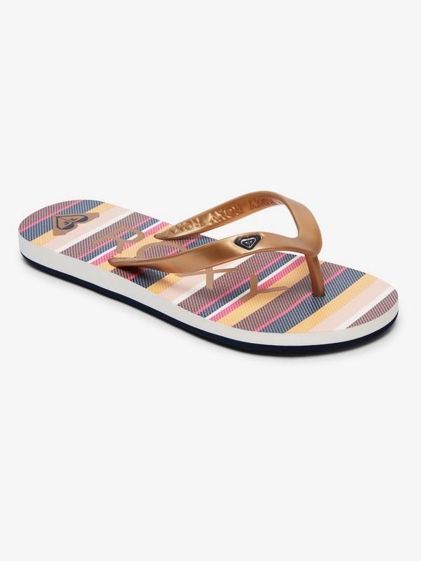 roxy, Girl's 7-14 Tahiti Flip-Flops, MULTI (mul) 0 Girl's 7-14 Tahiti Flip-Flops Grey ARGL100181 Roxy