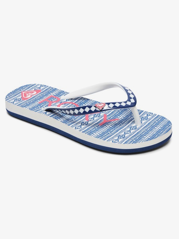 roxy, Girl's 7-14 Pebbles Flip-Flops, BLUE (blu) 0 Girl's 7-14 Pebbles Flip-Flops Blue ARGL100182 Roxy