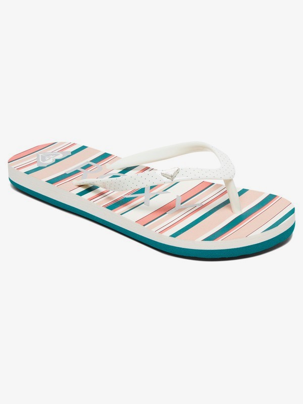 roxy, Girl's 7-14 Pebbles Flip-Flops, CORAL (crl) 0 Girl's 7-14 Pebbles Flip-Flops Orange ARGL100182 Roxy
