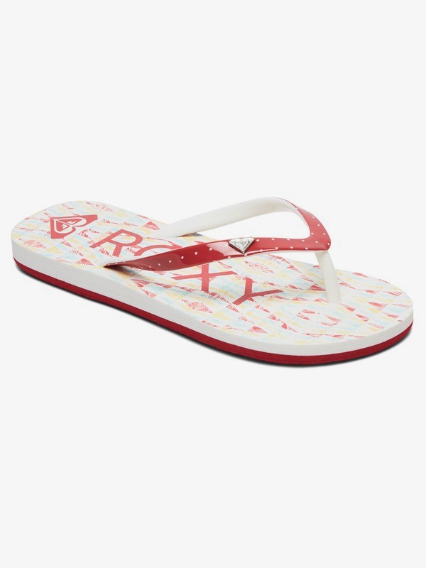 roxy, Girl's 7-14 Pebbles Flip-Flops, MULTI (mul) 0 Girl's 7-14 Pebbles Flip-Flops Grey ARGL100182 Roxy