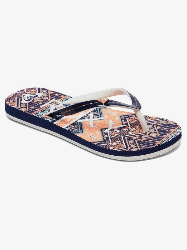 roxy, Girl's 7-14 Pebbles Flip-Flops, PEACHIE PEACH (pec) 0 Girl's 7-14 Pebbles Flip-Flops Orange ARGL100182 Roxy