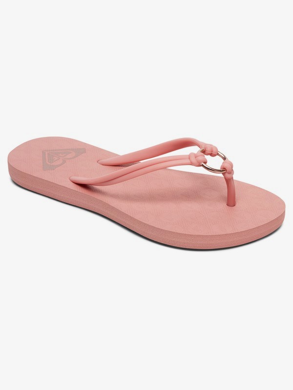 roxy, Girl's 7-14 Solis Flip-Flops, TAN (tan) 0 Girl's 7-14 Solis Flip-Flops Beige ARGL100188 Roxy