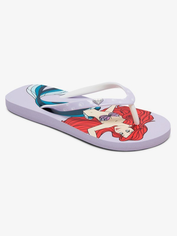 roxy, Girl's 7-14 Pebbles Flip-Flops, LAVENDER (lav) 0 Girl's 7-14 Pebbles Flip-Flops Purple ARGL100232 Roxy