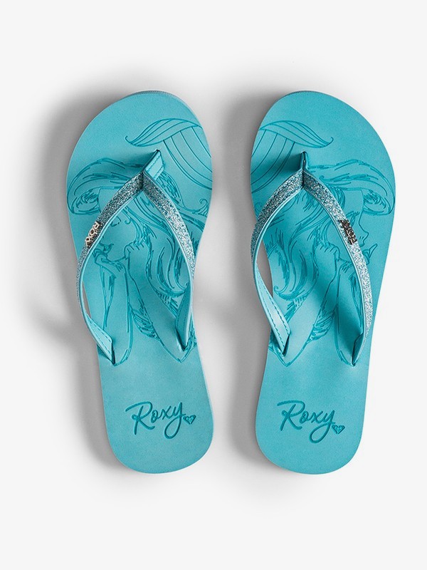 roxy, Ariel Napili Flip-Flops, LIGHT BLUE (lbl) 0 Ariel Napili Flip-Flops Blue ARGL100233 Roxy