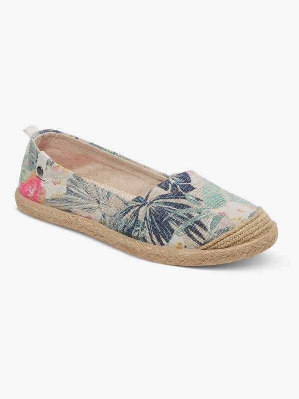 roxy, Flamenco - Espadrilles, NATURAL/CRAZY PINK (ncp) 0 Flamenco - Espadrilles Brown ARGS600071 Roxy