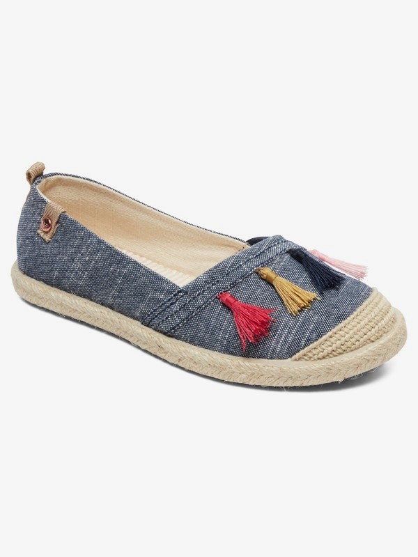 roxy, Flora - Slip-on-Schuhe für Mädchen, DENIM (dnm) 0 Flora - Slip-on-Schuhe für Mädchen Grün ARGS600087 Roxy