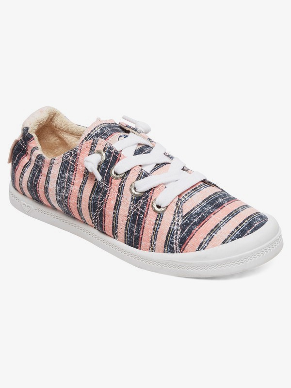 roxy, Girl's 7-14 Bayshore Shoes, PINK STRIPE (spi) 0 Girl's 7-14 Bayshore Shoes Pink ARGS600091 Roxy