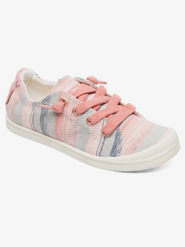 roxy, Niñas 7-14 Zapatos Bayshore, STRIPE BARELY PINK (spk) 0 Niñas 7-14 Zapatos Bayshore Rosa ARGS600091 Roxy