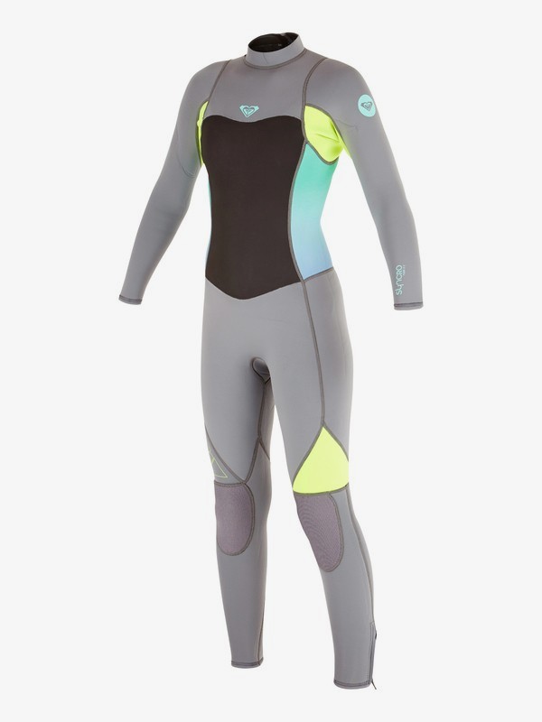 roxy, Syncro Flatlock 3/2mm - Muta con zip posteriore, D.GREY / F.LEMON (xkkg) 0 Syncro Flatlock 3/2mm - Muta con zip posteriore ARGW103008 Roxy