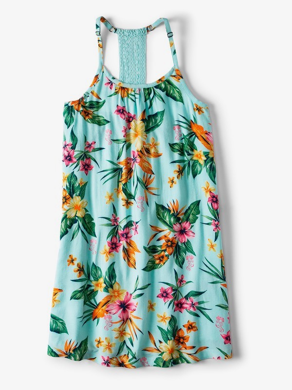 roxy, Exotic Nature Strappy Dress, WAN BLUE HERITAGE FLORAL (bdl6) 0 Exotic Nature Strappy Dress Blue ARGWD03027 Roxy