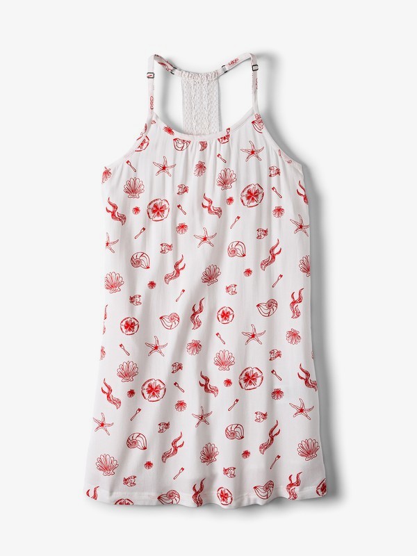 roxy, Exotic Nature Strappy Dress, BRIGHT WHITE OCEAN TREASURE (wbb6) 0 Exotic Nature Strappy Dress White ARGWD03027 Roxy