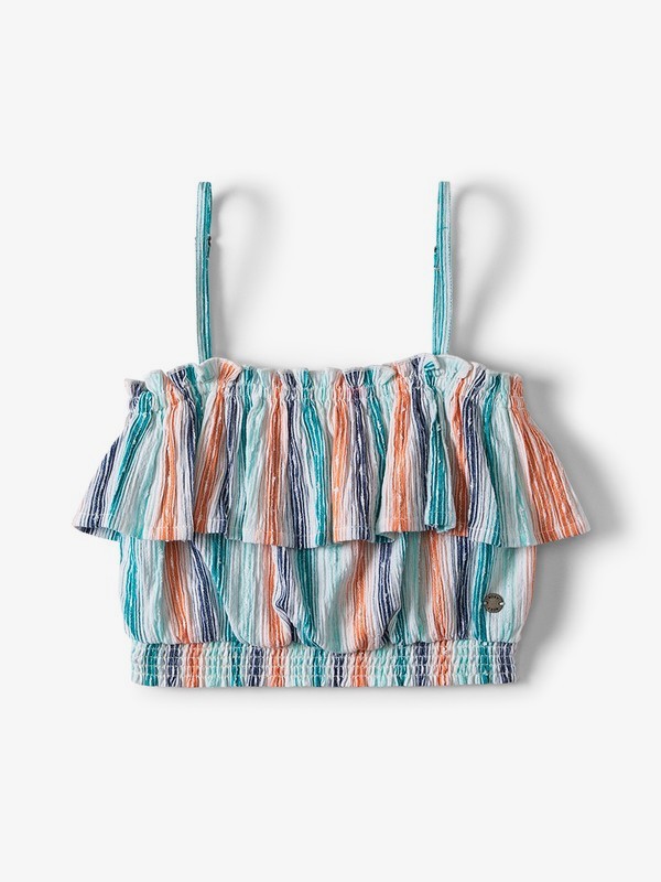 roxy, Ariel Shifting Scenes Strappy Top, BRIGHT WHITE DISNEY STRIPE (wbb3) 0 Ariel Shifting Scenes Strappy Top White ARGWT03019 Roxy