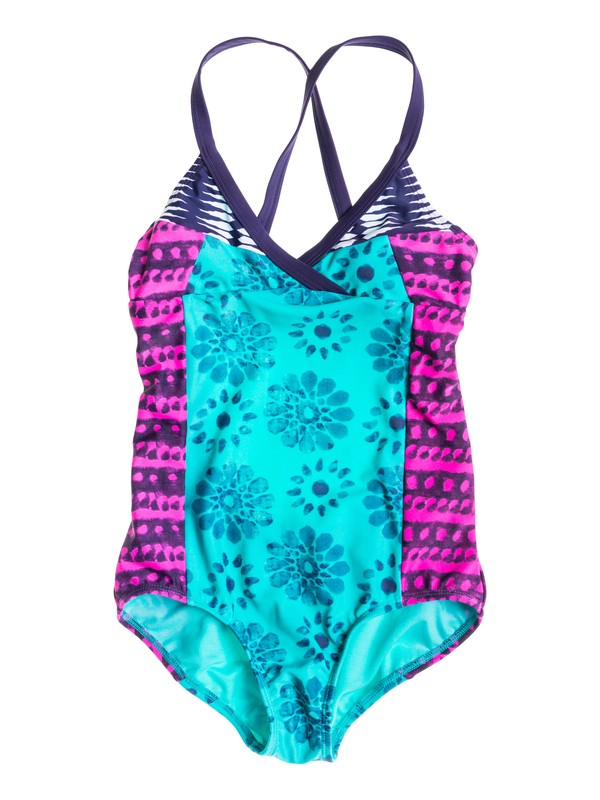roxy, Cross Over Tri Onepiece, BATIK PARADISE FLORAL ASTRAL A (pss6) 0 Cross Over Tri Onepiece ARGX103001 Roxy
