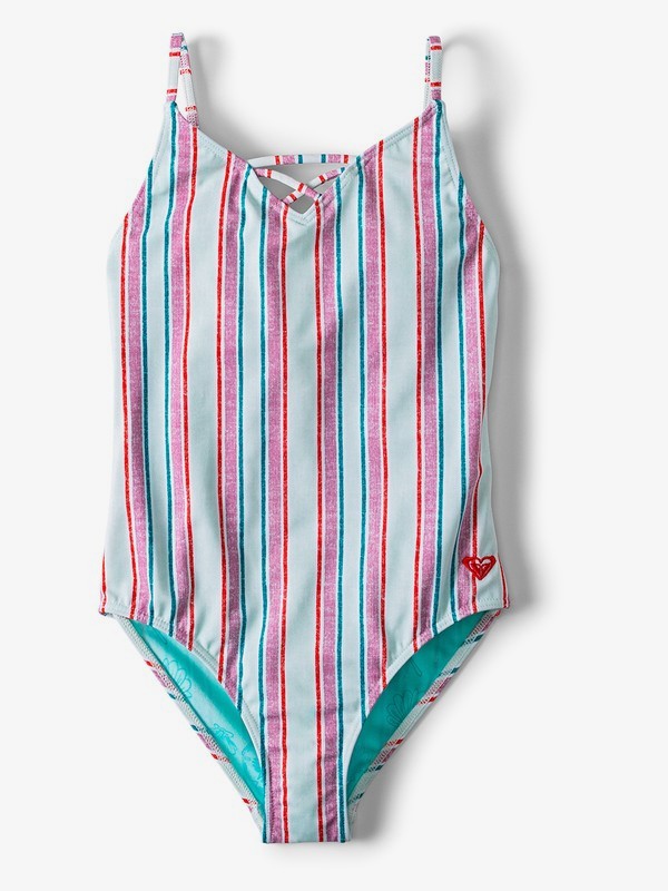 roxy, Treasure Stripe One-Piece Swimsuit, WAN BLUE TREASURE STRIPE (bdl3) 0 Treasure Stripe One-Piece Swimsuit Blue ARGX103020 Roxy