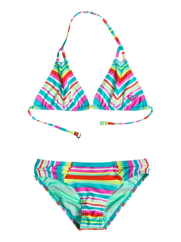 roxy, Tiki Tri Set Stripe, SURFS UP STRIPE TURQUOISE (blw3) 0 Tiki Tri Set Stripe ARGX203036 Roxy